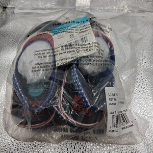 REEF LITTLE FANNING Slingback Flip Flops Kids Size 8 Golden Eagle Black